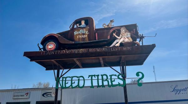 Tire Changing Woman