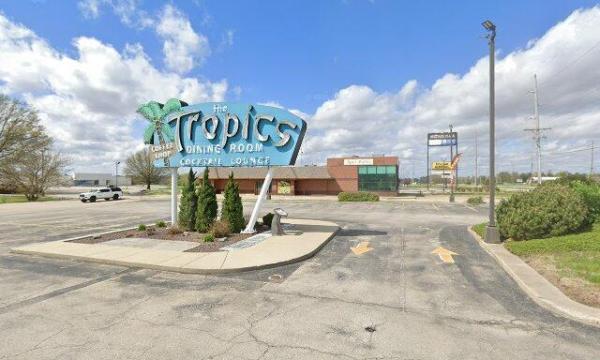 The Tropics Restaurant Neon Sign
