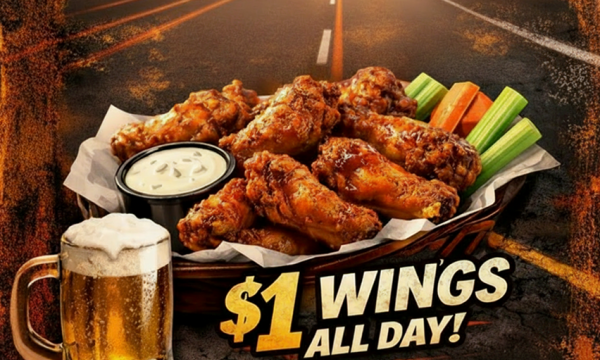 WING WEDNESDAY – $1 WINGS ALL DAY