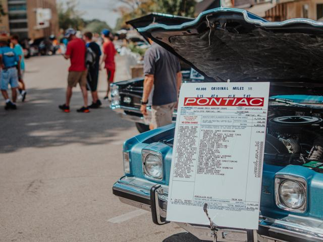 Pontiacs in Pontiac Car Show