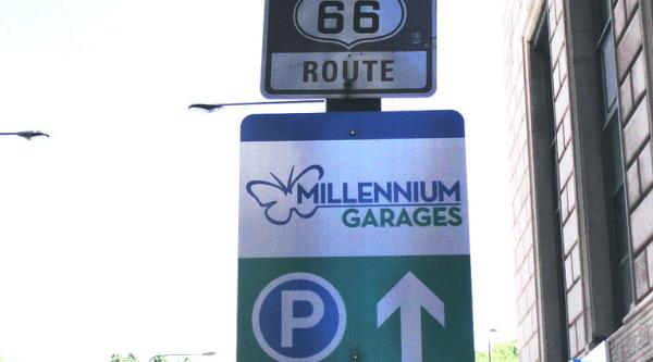 Historic Route 66 End Sign