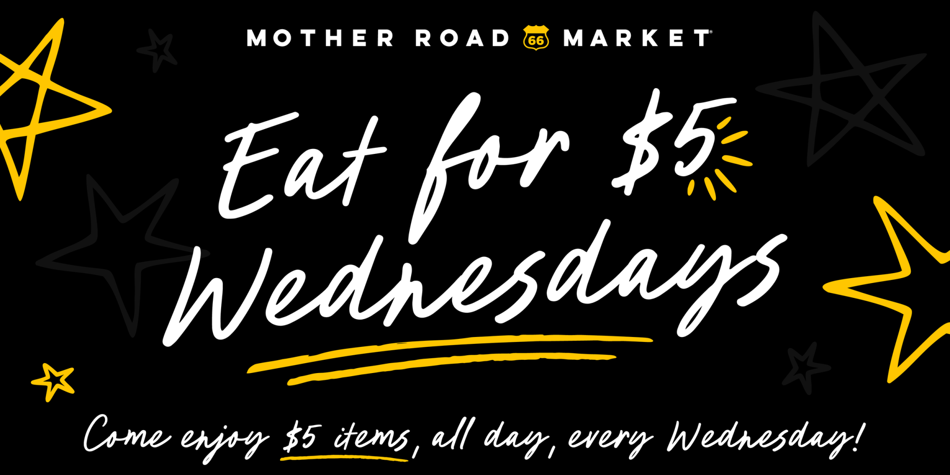 Eat for $5 Wednesdays