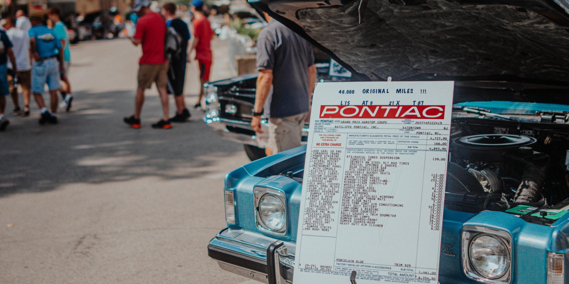Pontiacs in Pontiac Car Show
