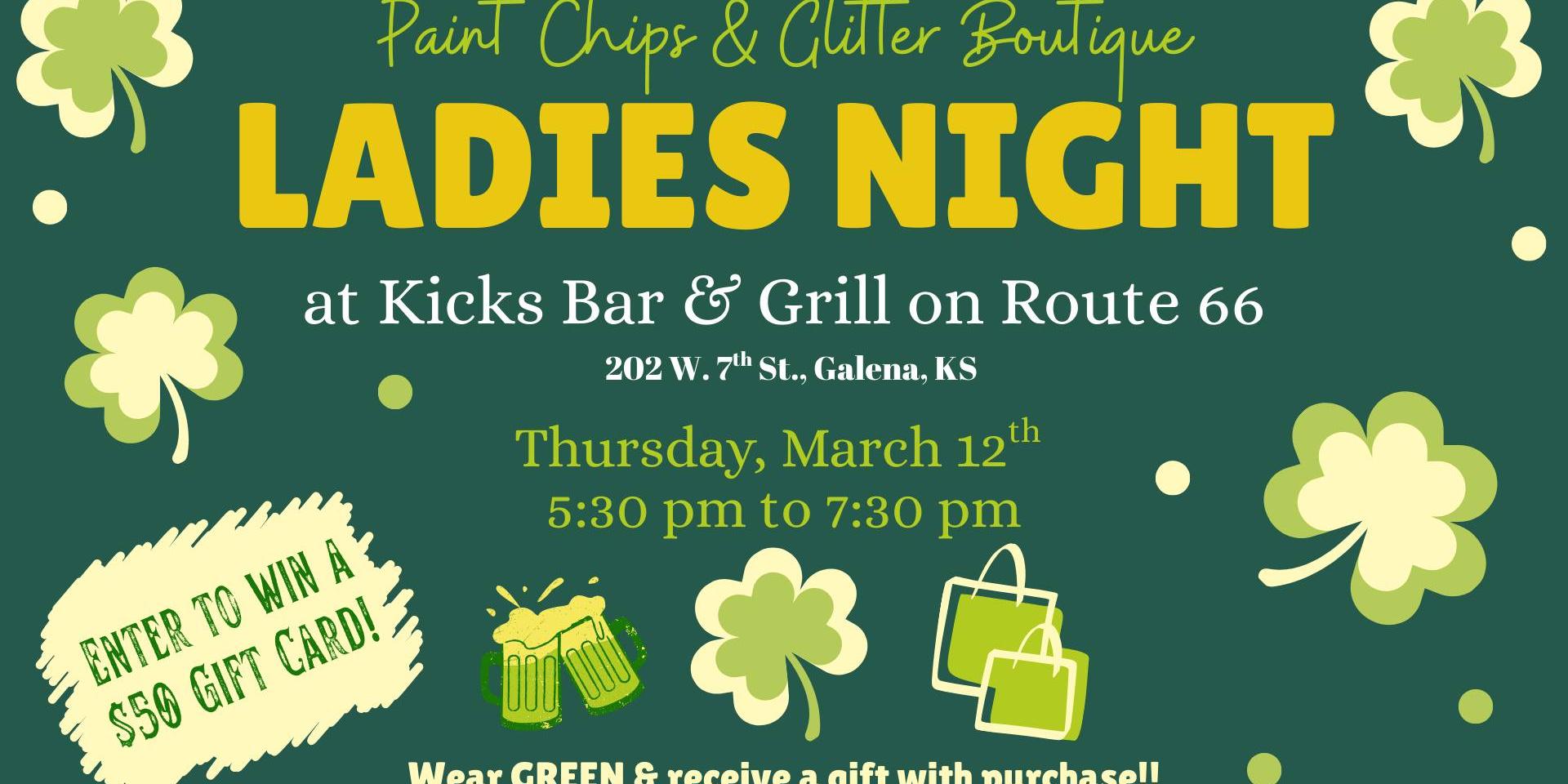 Ladies Night -Paint Chips & Glitter Boutique