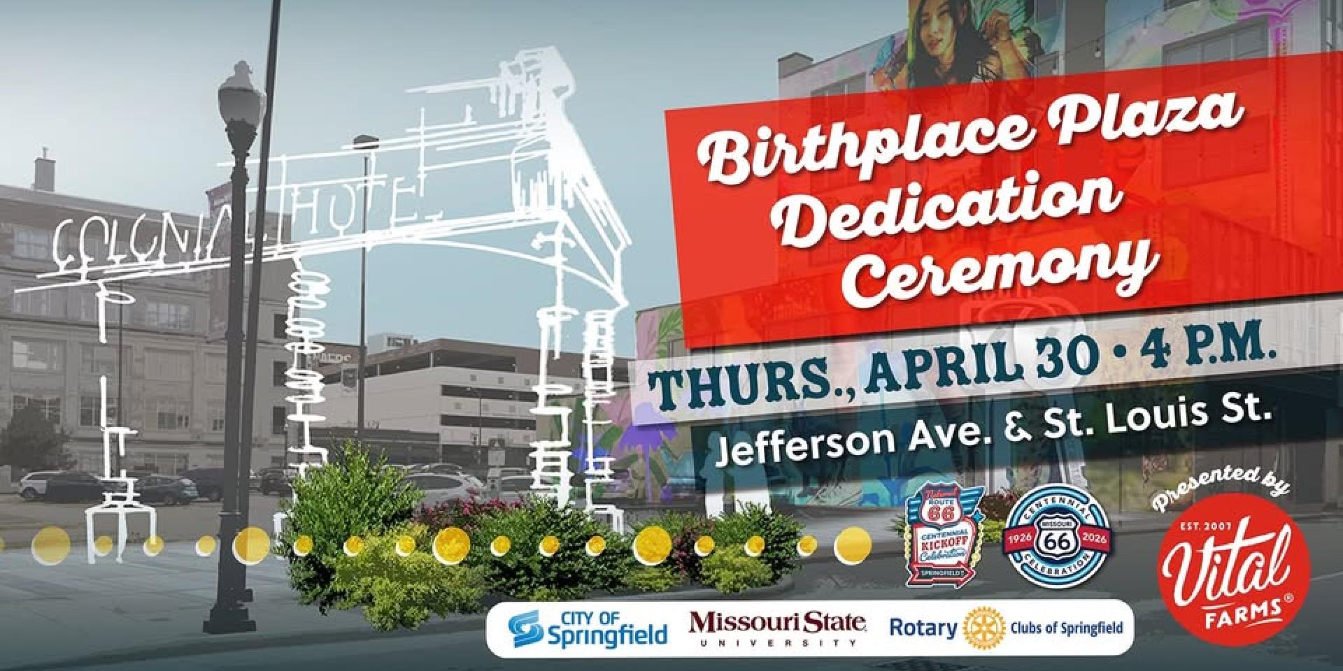 Birthplace Plaza Dedication Ceremony