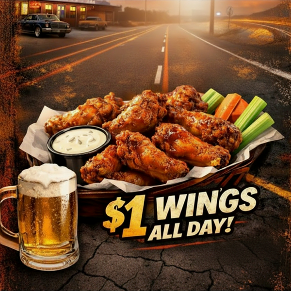 WING WEDNESDAY – $1 WINGS ALL DAY