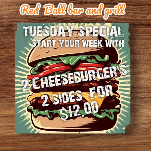 2 for $12.00  cheeseburger fries and drink 