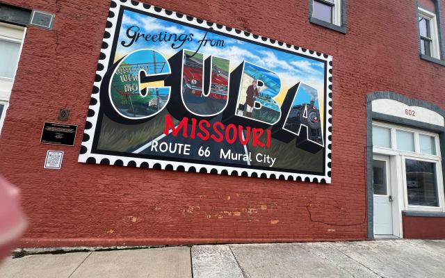 Greetings from Cuba MO Postcard Mural