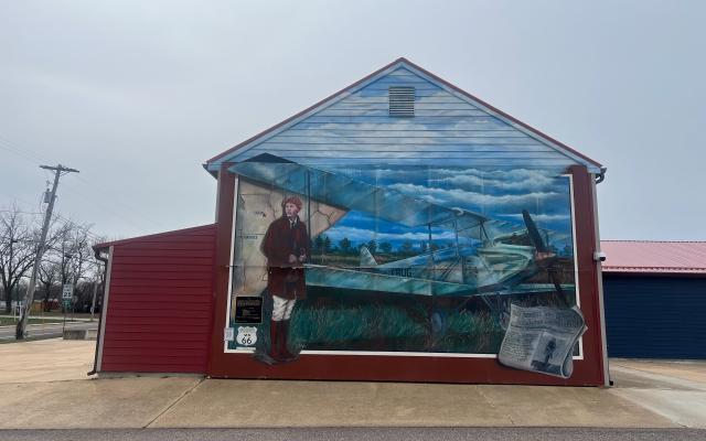 Amelia Earhart Mural
