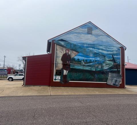 Amelia Earhart Mural