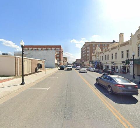 Route 66 Color Block Mural