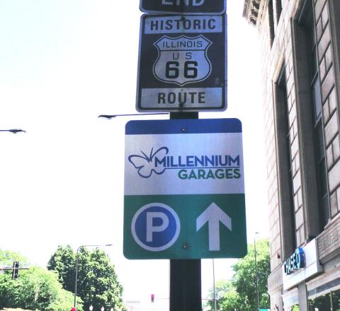 Historic Route 66 End Sign