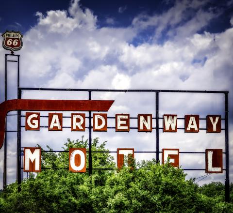 Gardenway Motel Sign