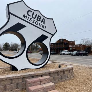 Cuba Route 66 Shield Monument
