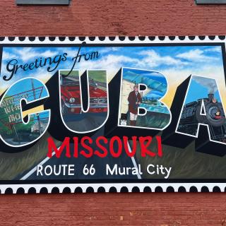 Greetings from Cuba MO Postcard Mural