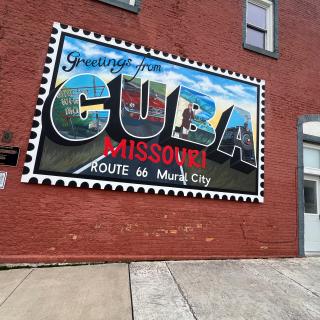 Greetings from Cuba MO Postcard Mural
